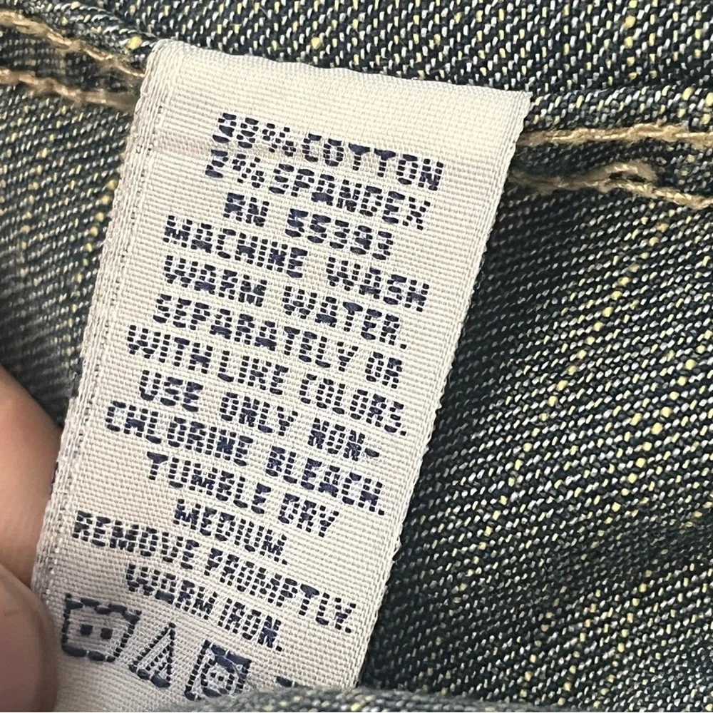 Woman’s Denim Jacket with Embroidered Logo Kentucky Whiskey Early Times Sz Large